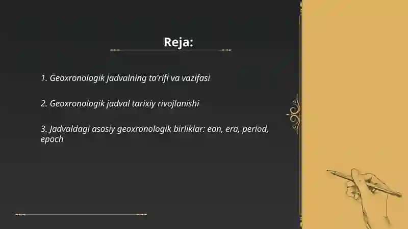 Geoxronologik jadval 2