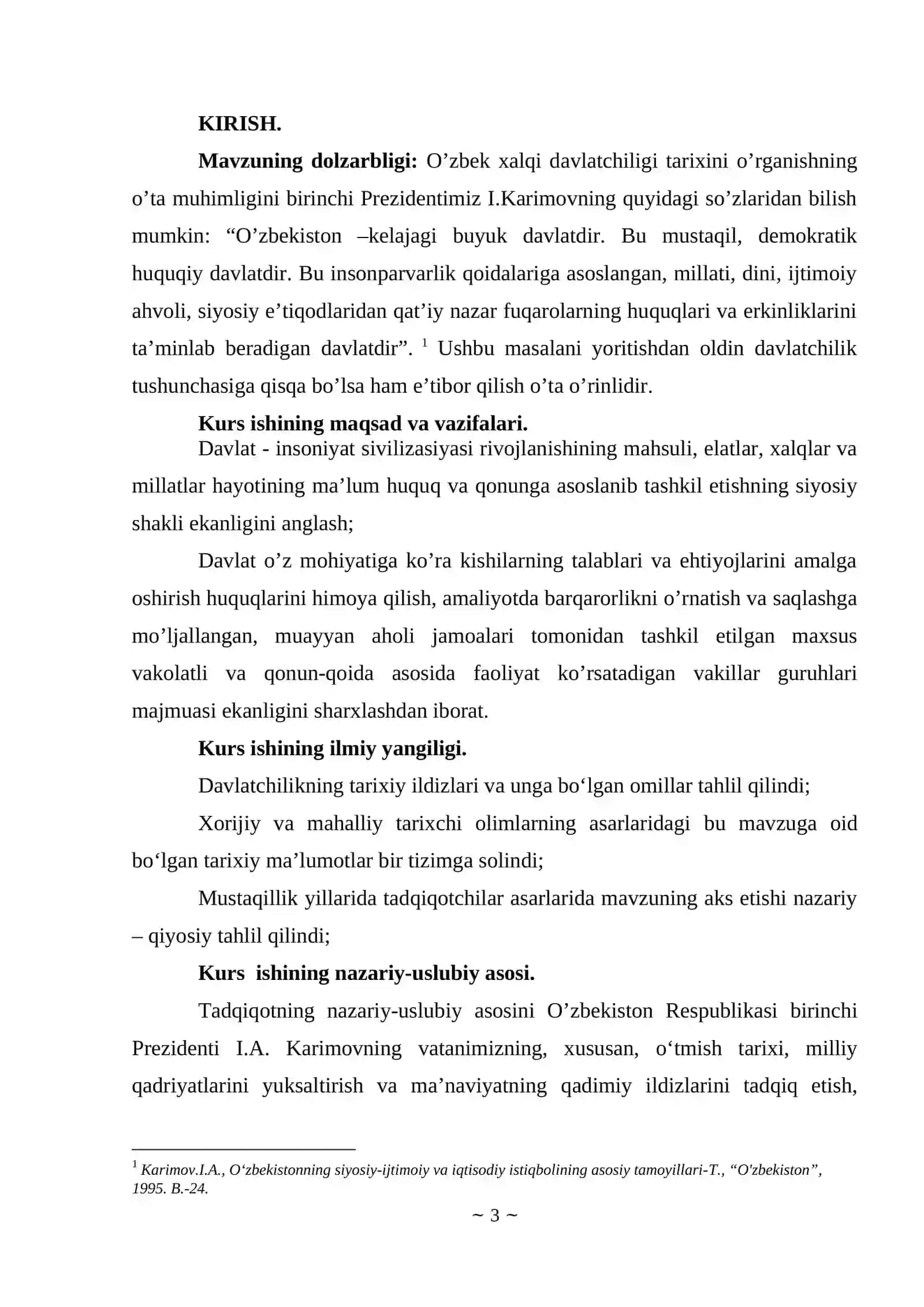 O'zbek xalqi davlatchiligi tarixi 2