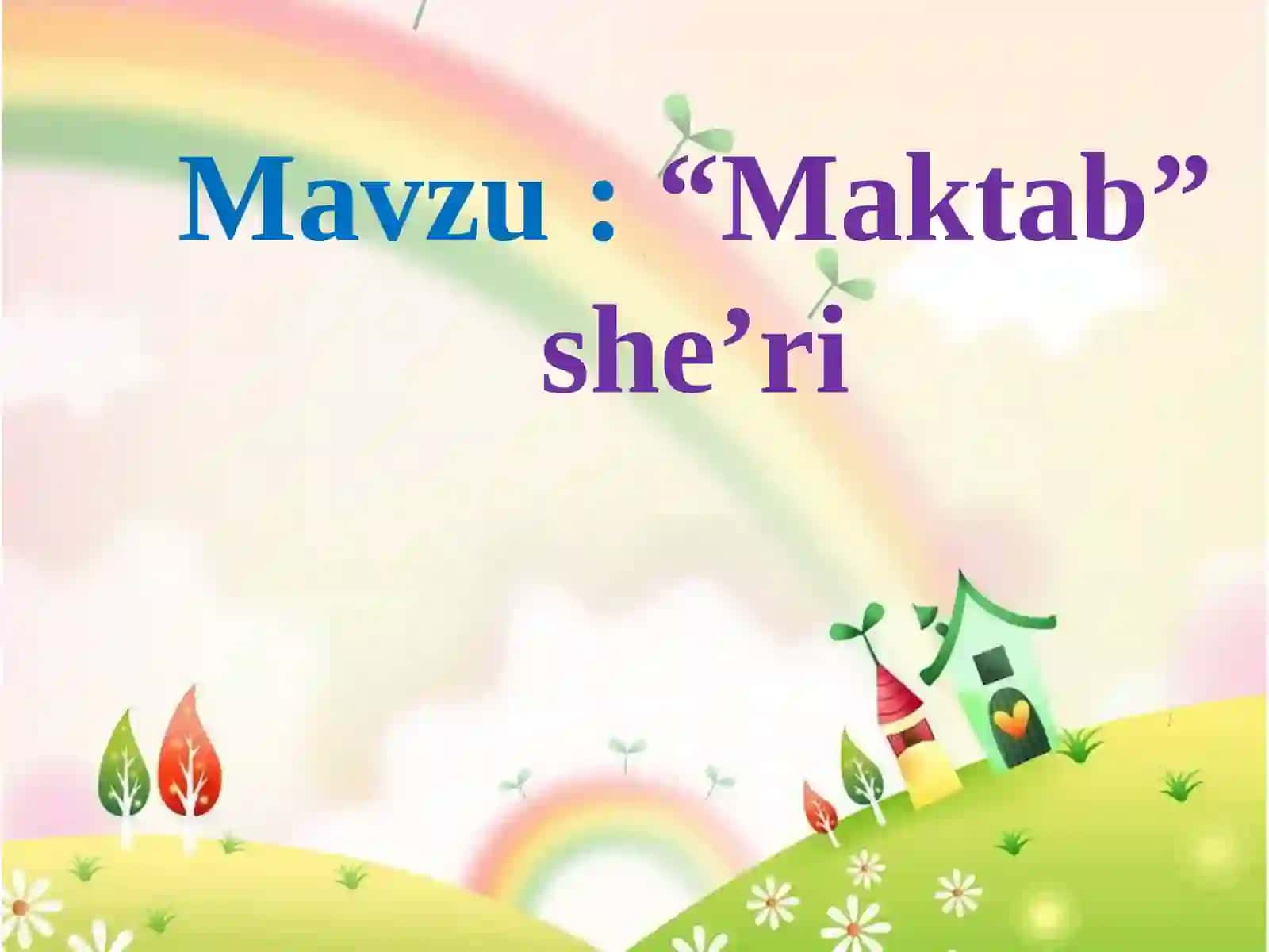 “Maktab” she’ri 2