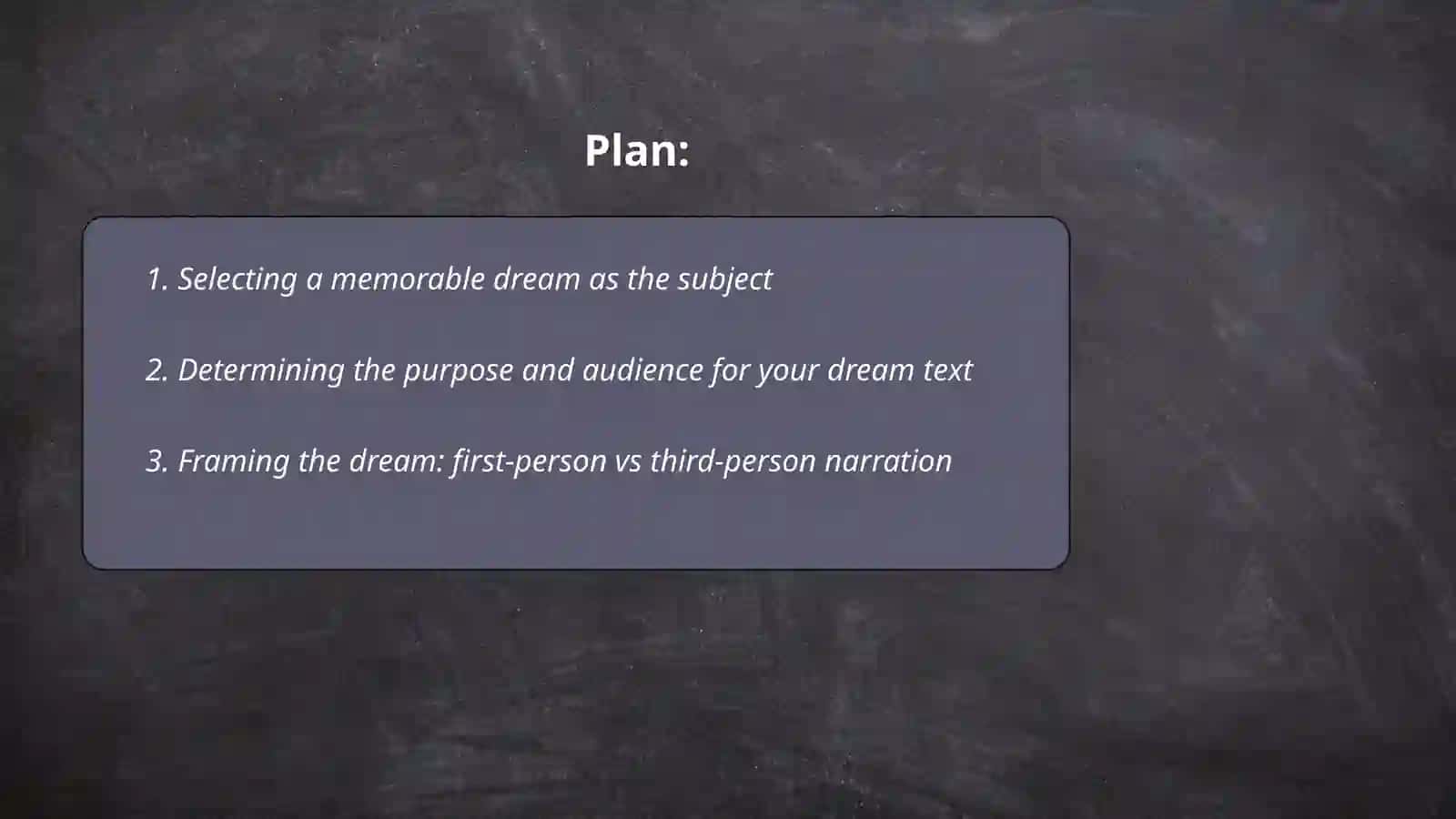 Dream Text Writing 2