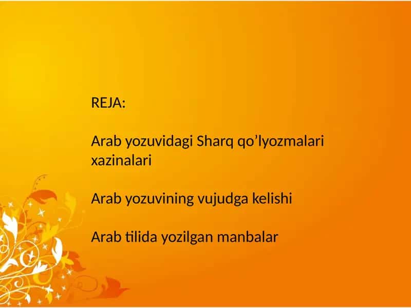 Sharq qo’lyozmalari xazinalari 2