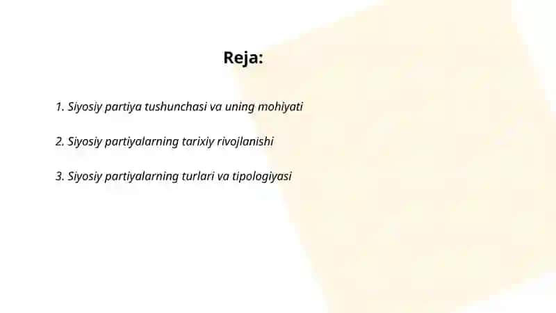 Siyosiy Partiyalar Tushunchasi 2