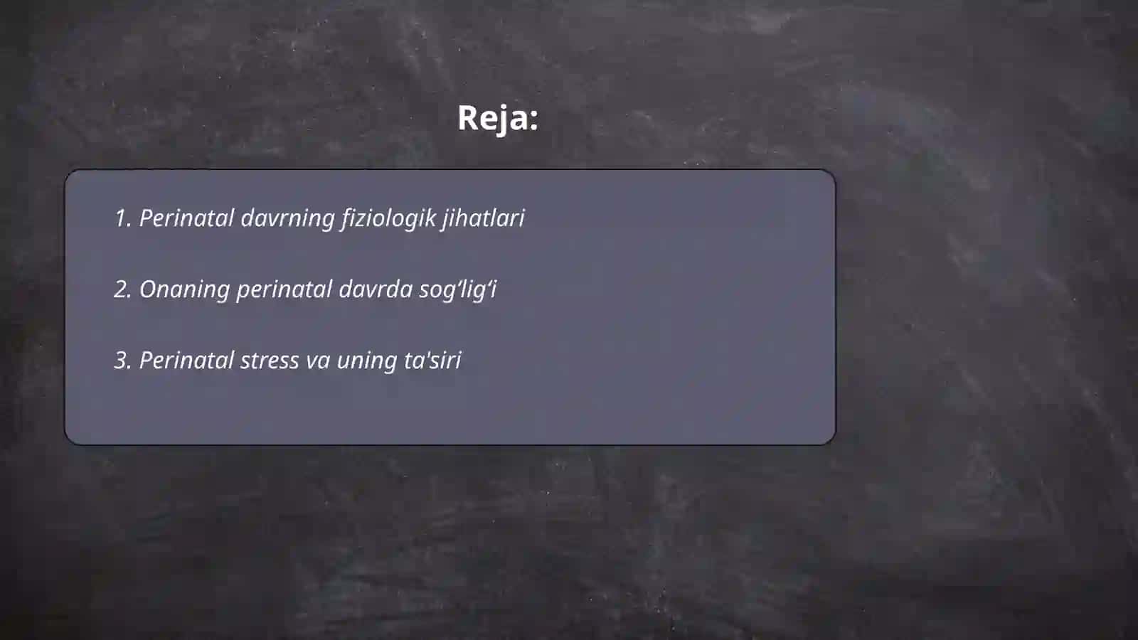 Perinatal davrining oʻziga xos xususiyati 2