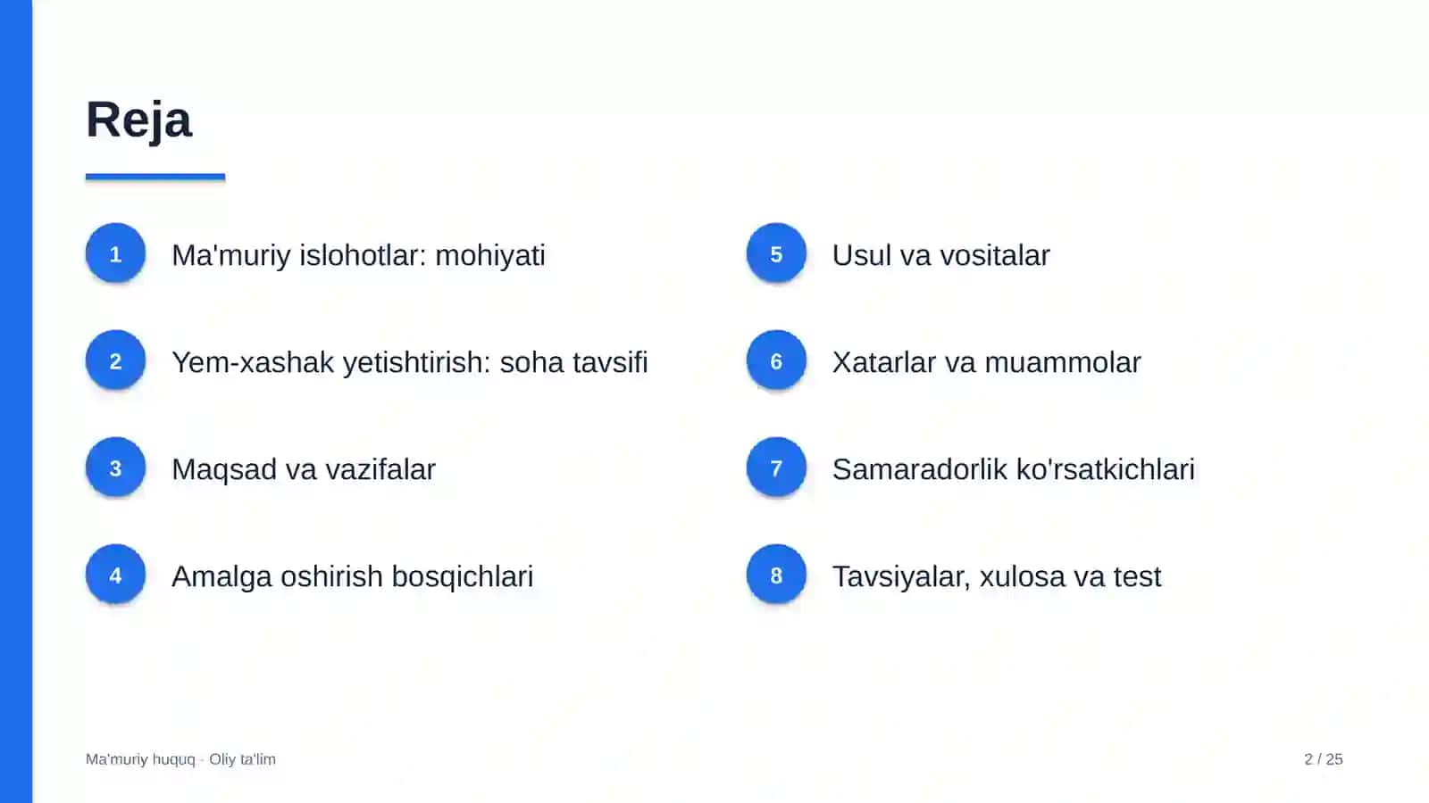Yem-xashak yetishtirishda ma'muriy islohotlar 2