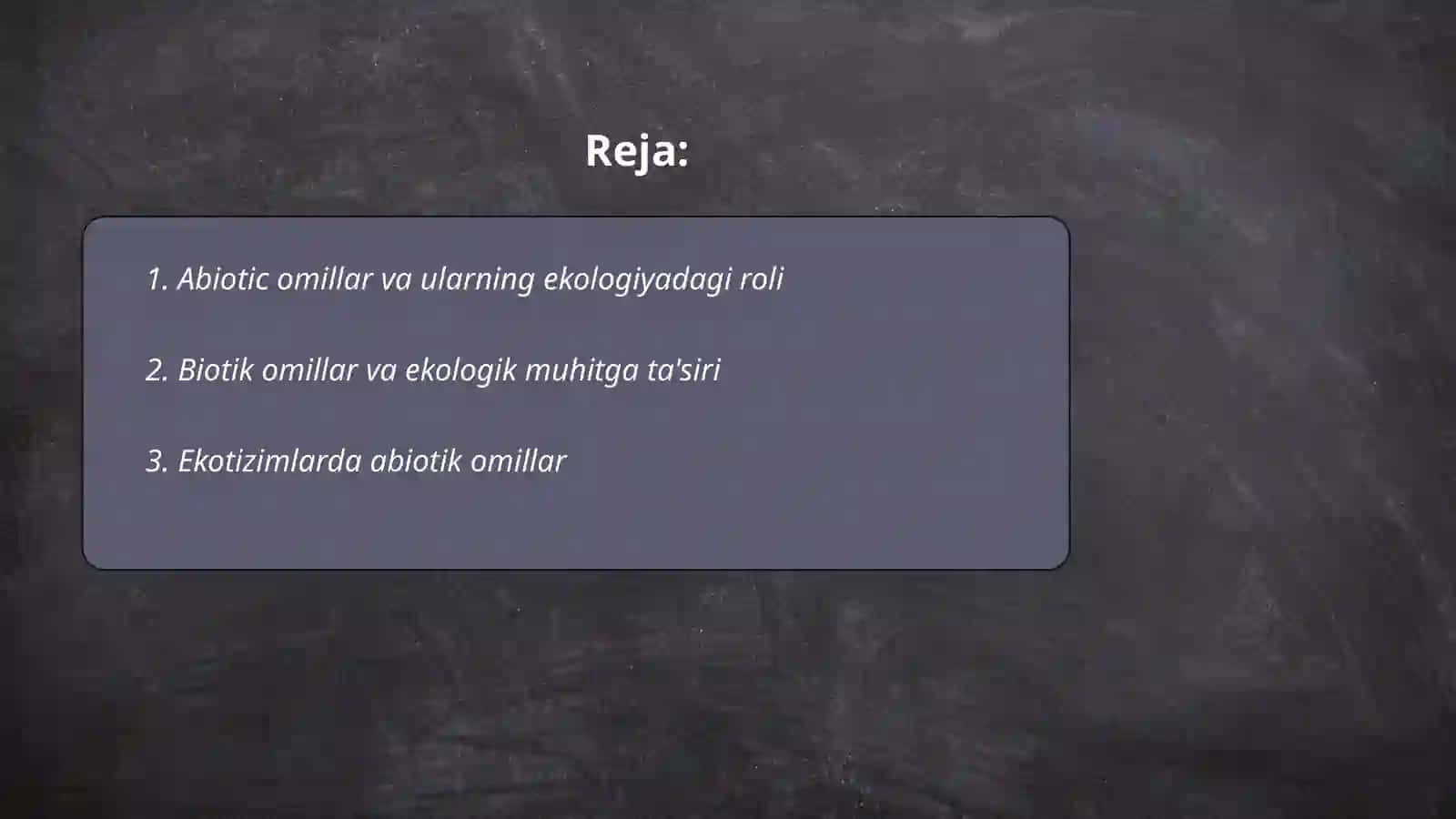 Abiotik va biotik omillar 2
