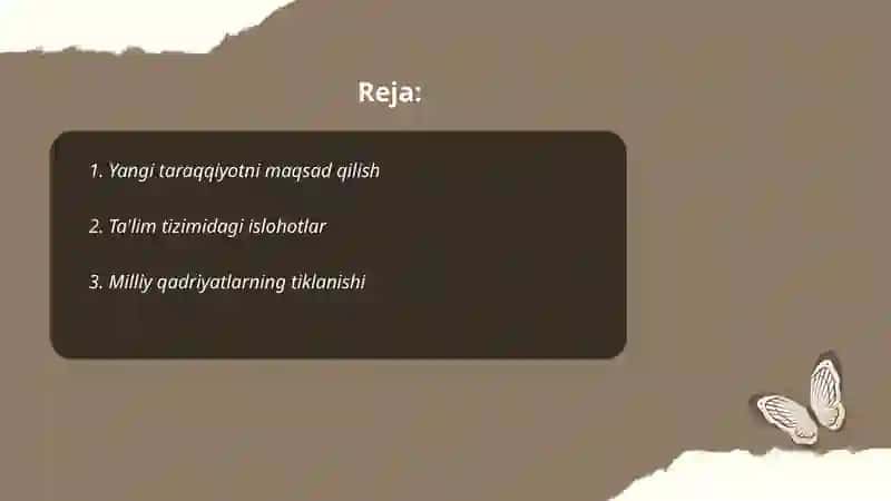 Yangi oʻzbekistonda amalga oshirilayotgan manaviy oʻzgarishlar 2