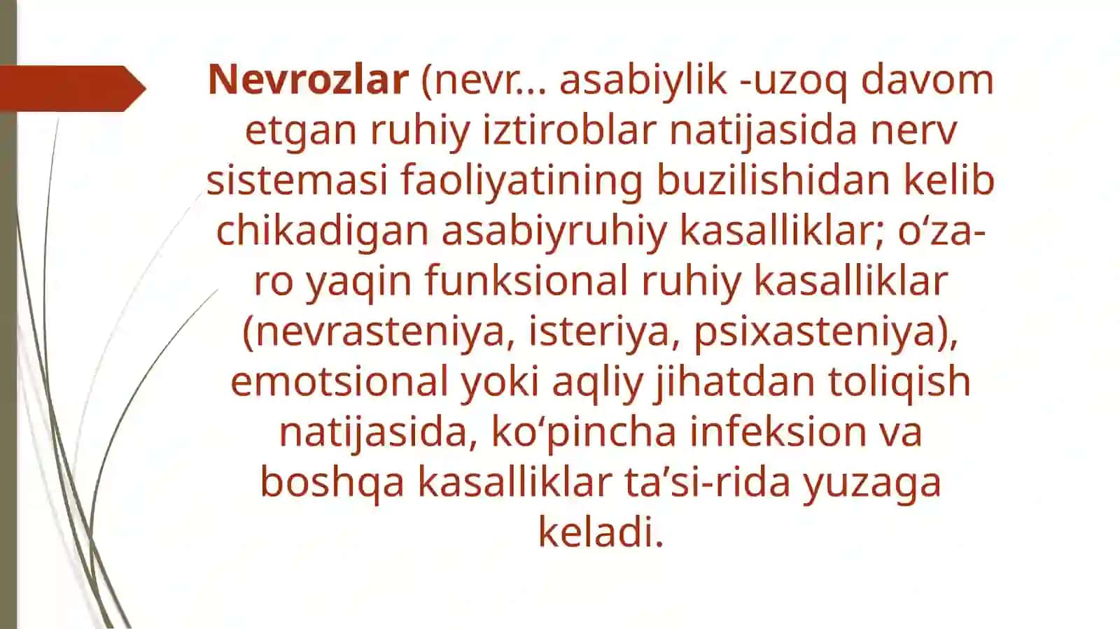 NEVROZ QANDAY KASALLIK 2