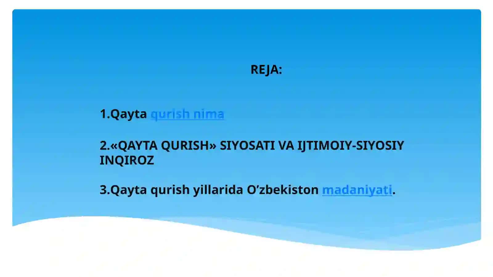 Qaytaqurish siyosati 2