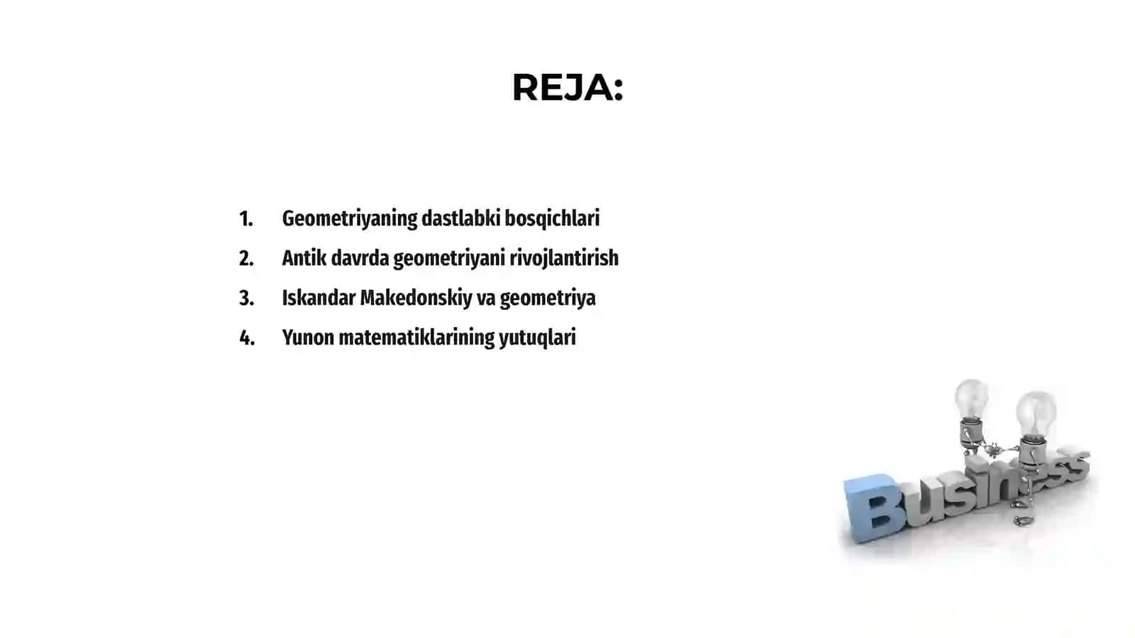 Noenklid geometriyani rivojlanish tarixidan 2