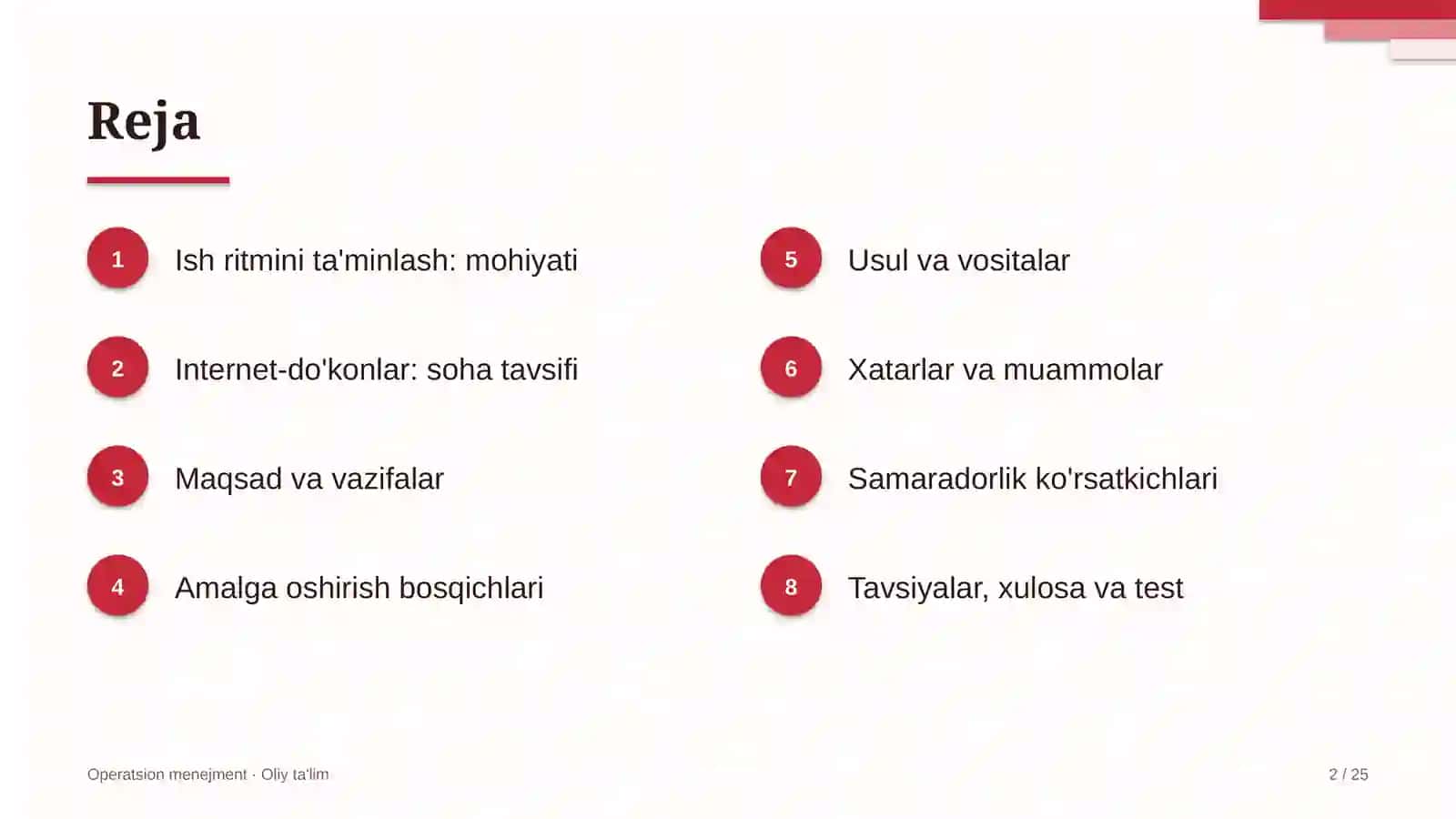 Internet-do'konlarda ish ritmini ta'minlash 2