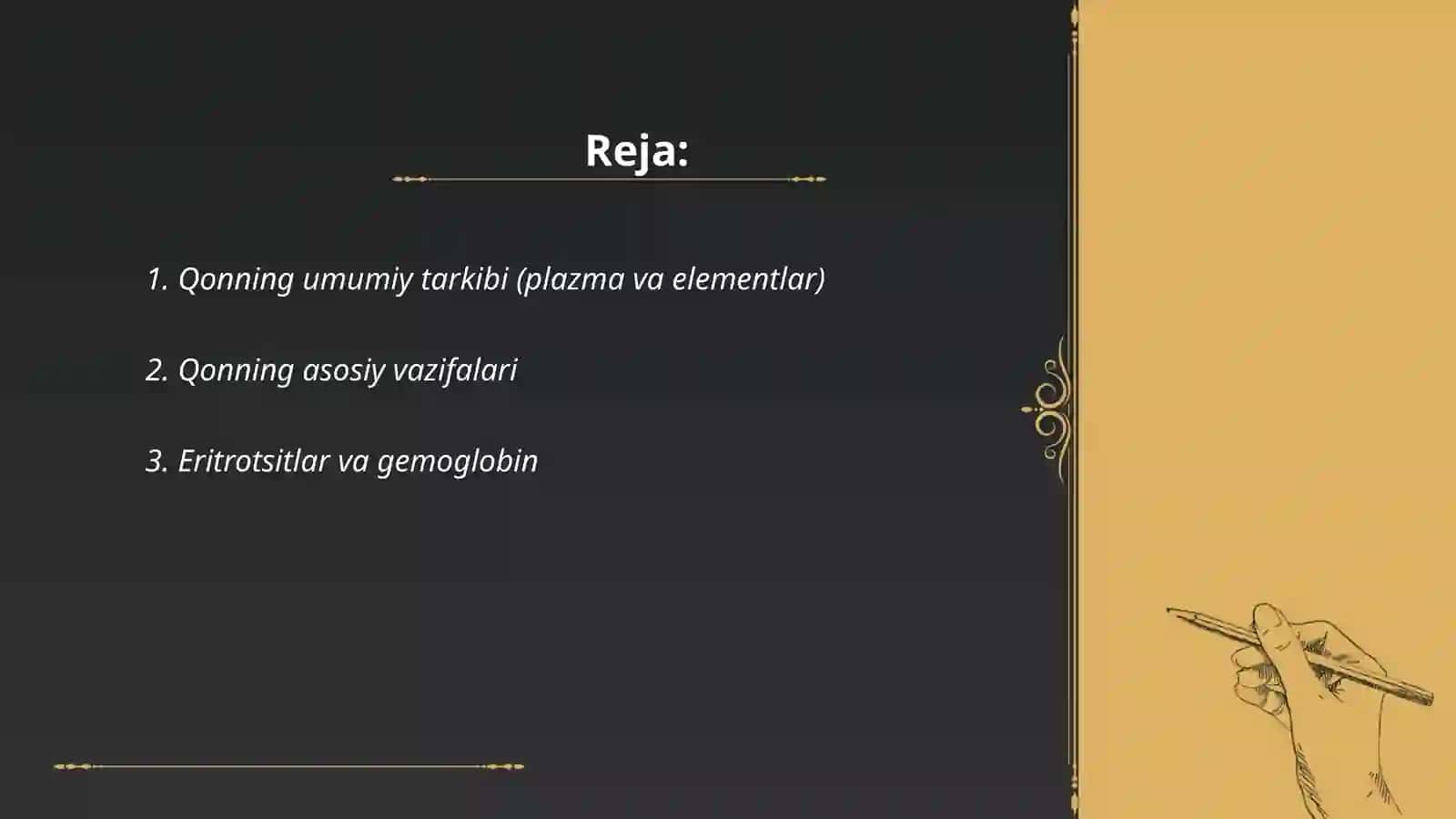 Qon umumiy mavzusi 2