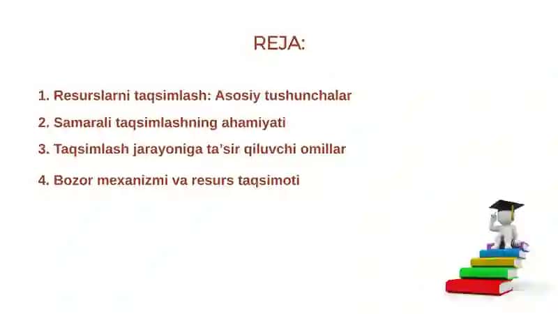 Resurslarni taqsimlash 2