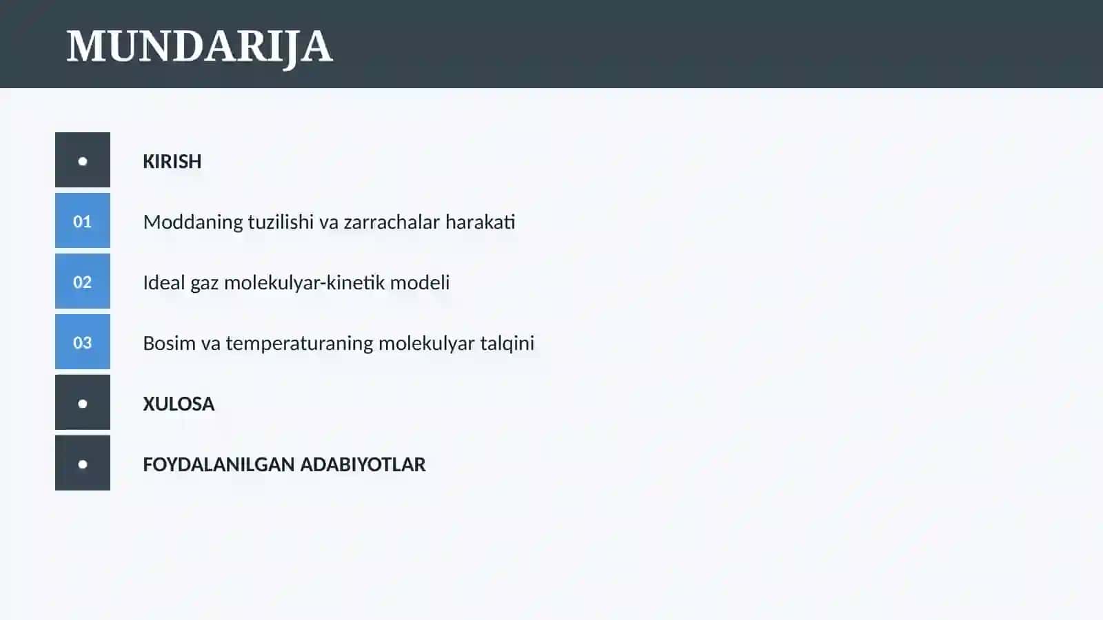 MOLEKULYAR-KINETIK NAZARIYANING ASOSLARI 2