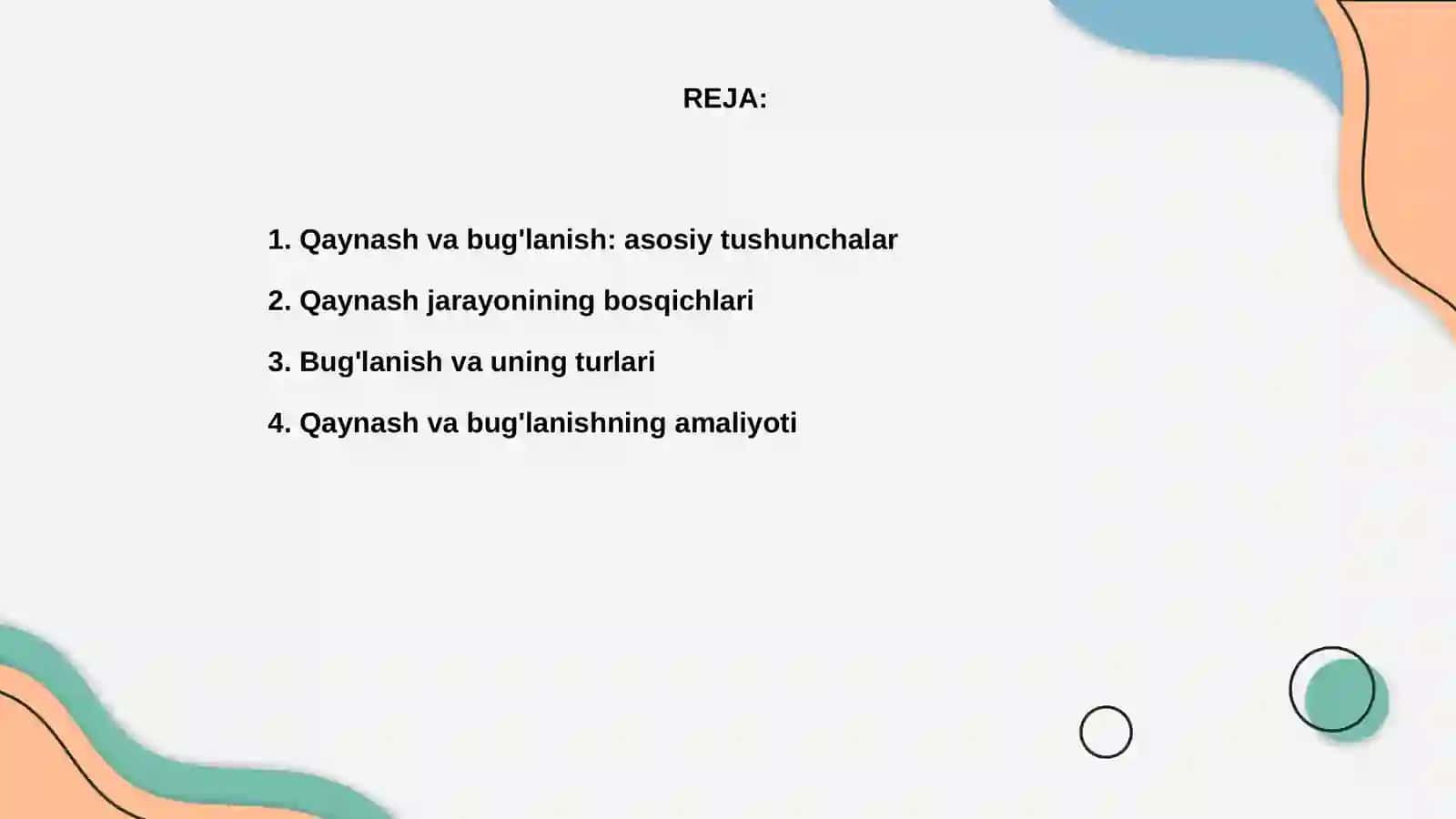 Qaynash va bug'lanish 2