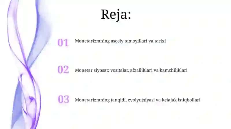 Monetarizm iqtisodiy taʼlimoti 2