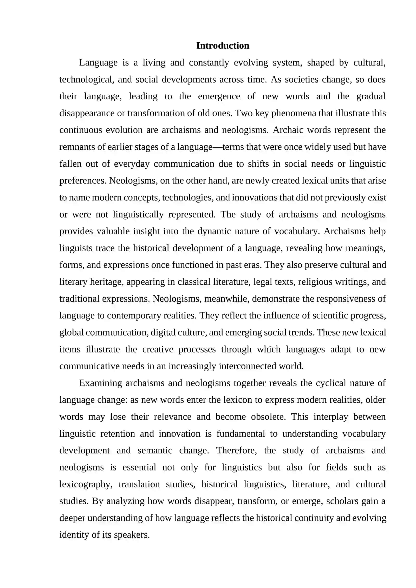 [ARCHAISMS AND NEOLOGISMS] 2