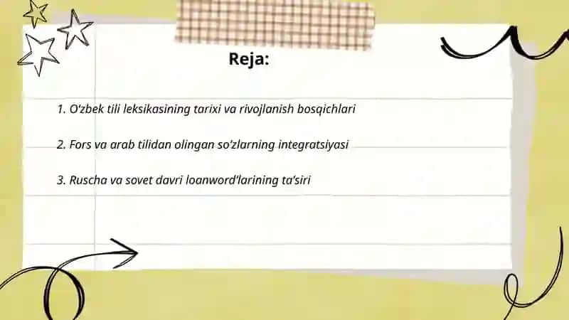Oʻzbek tili leksikasi 2