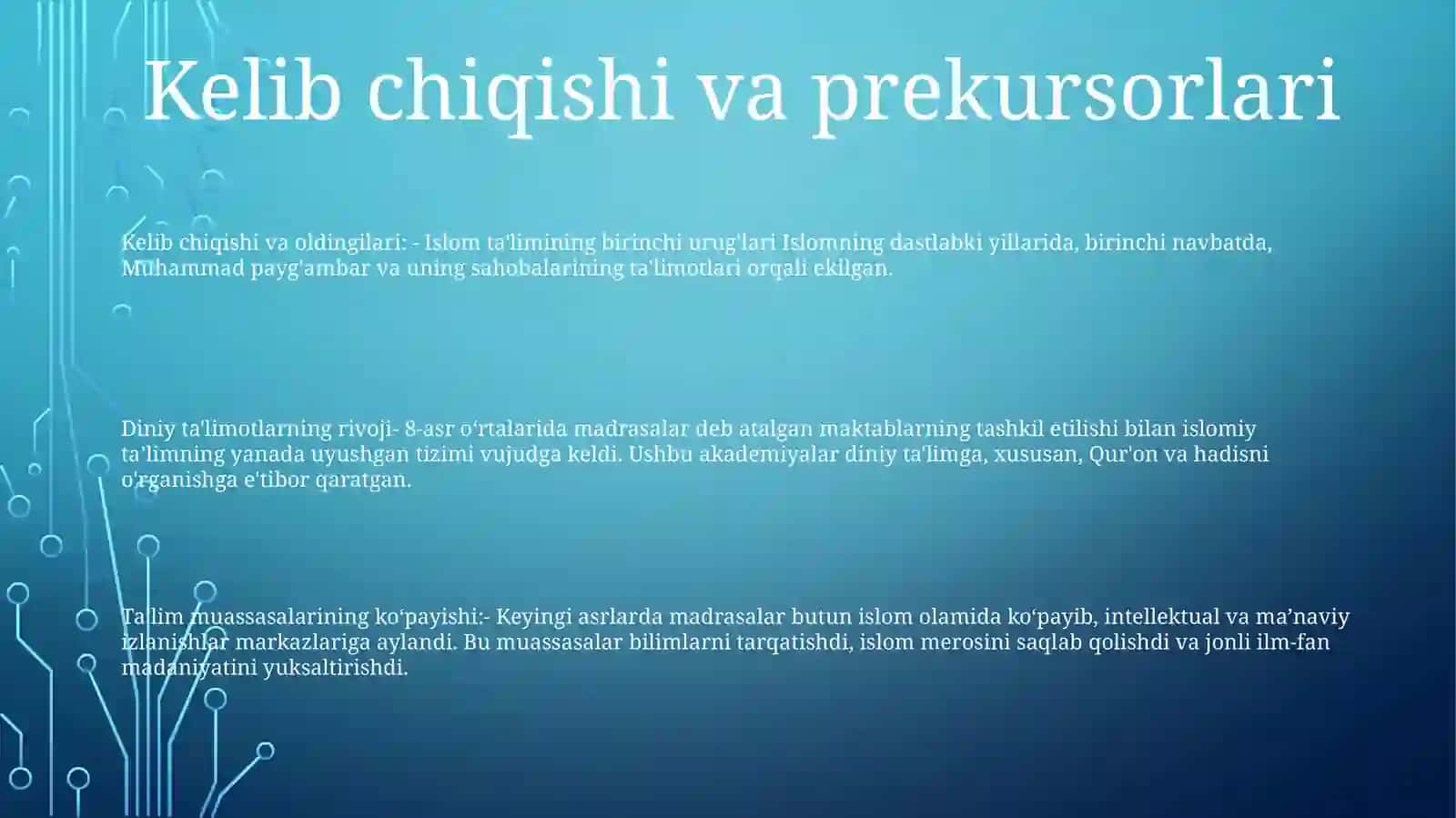 Diniy Ta'Limotlarning Paydo Bo'Lishi 2