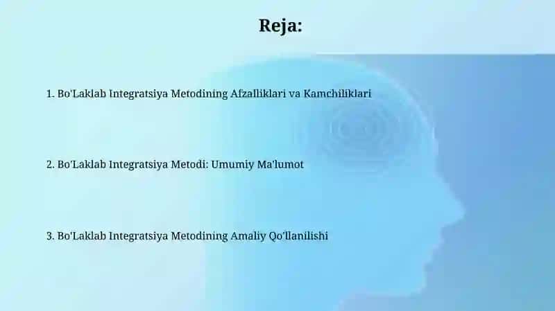 Bo’laklab integrallash usuli 2
