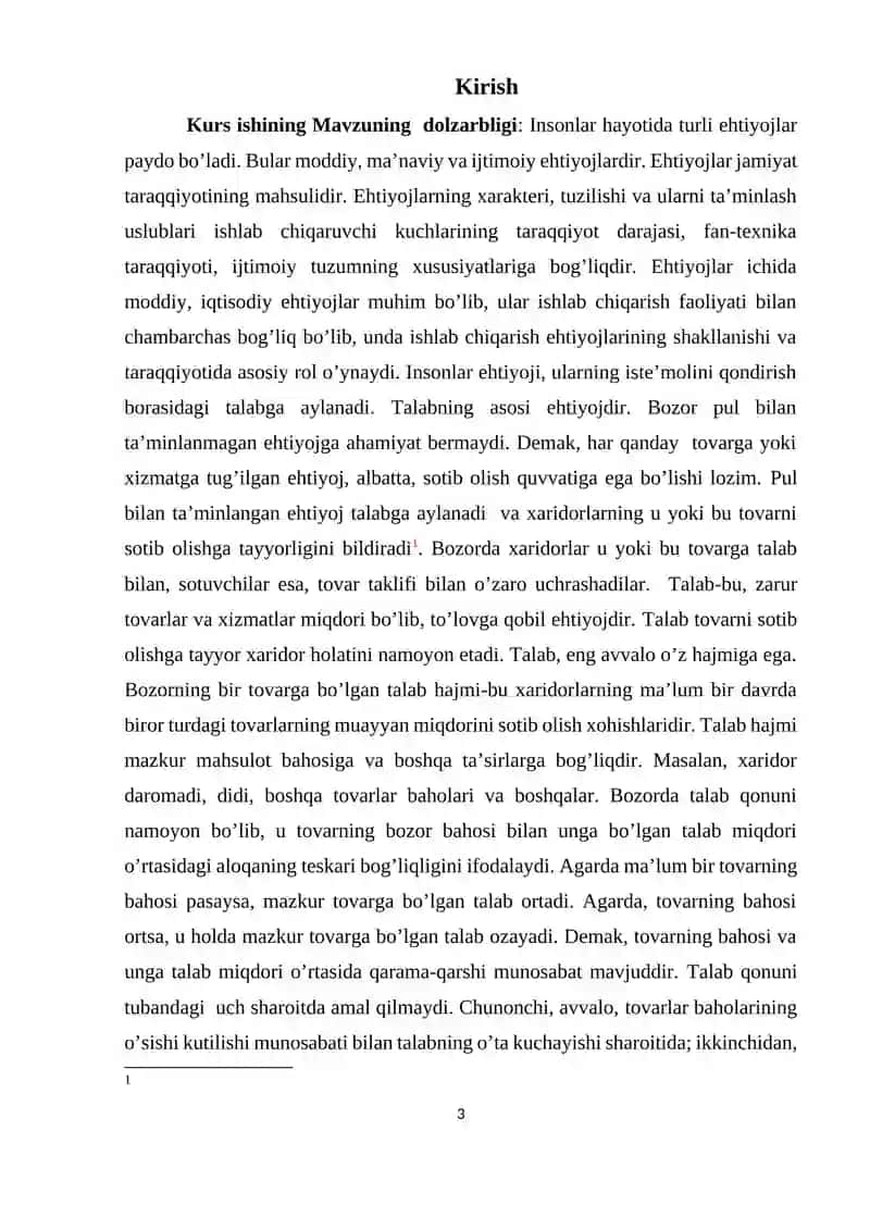 Talabning iqtisodiy mazmuni va uning hajmiga ta'sir etuvchi omillar 2