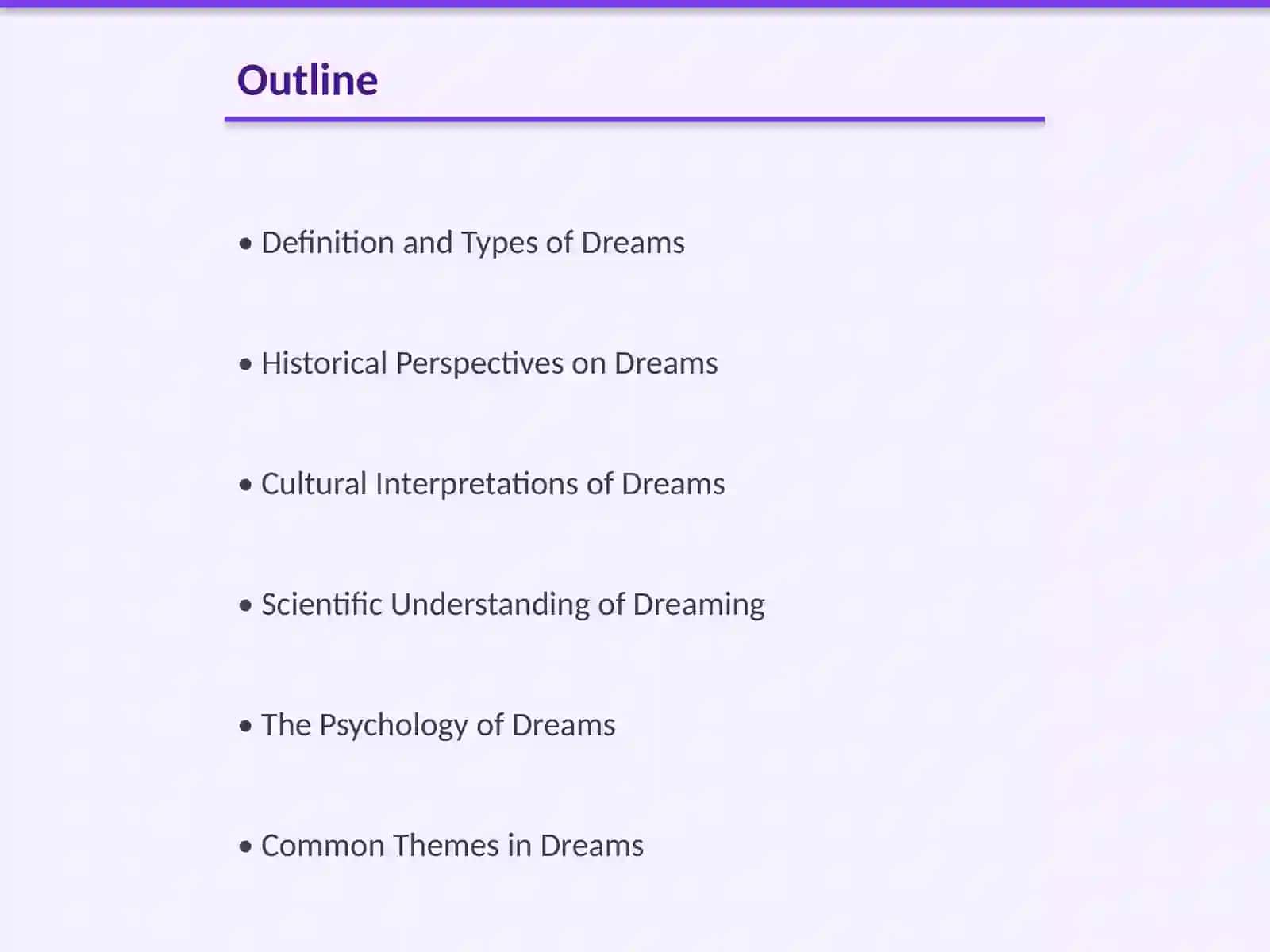 Dreams ingliz tilida 2