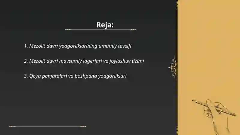 Mezolit davri yodgorliklari 2