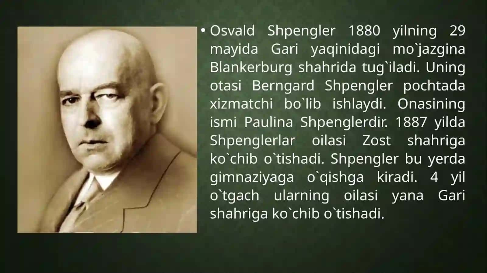 Osvald Shpenglerning tarix falsafasi 2