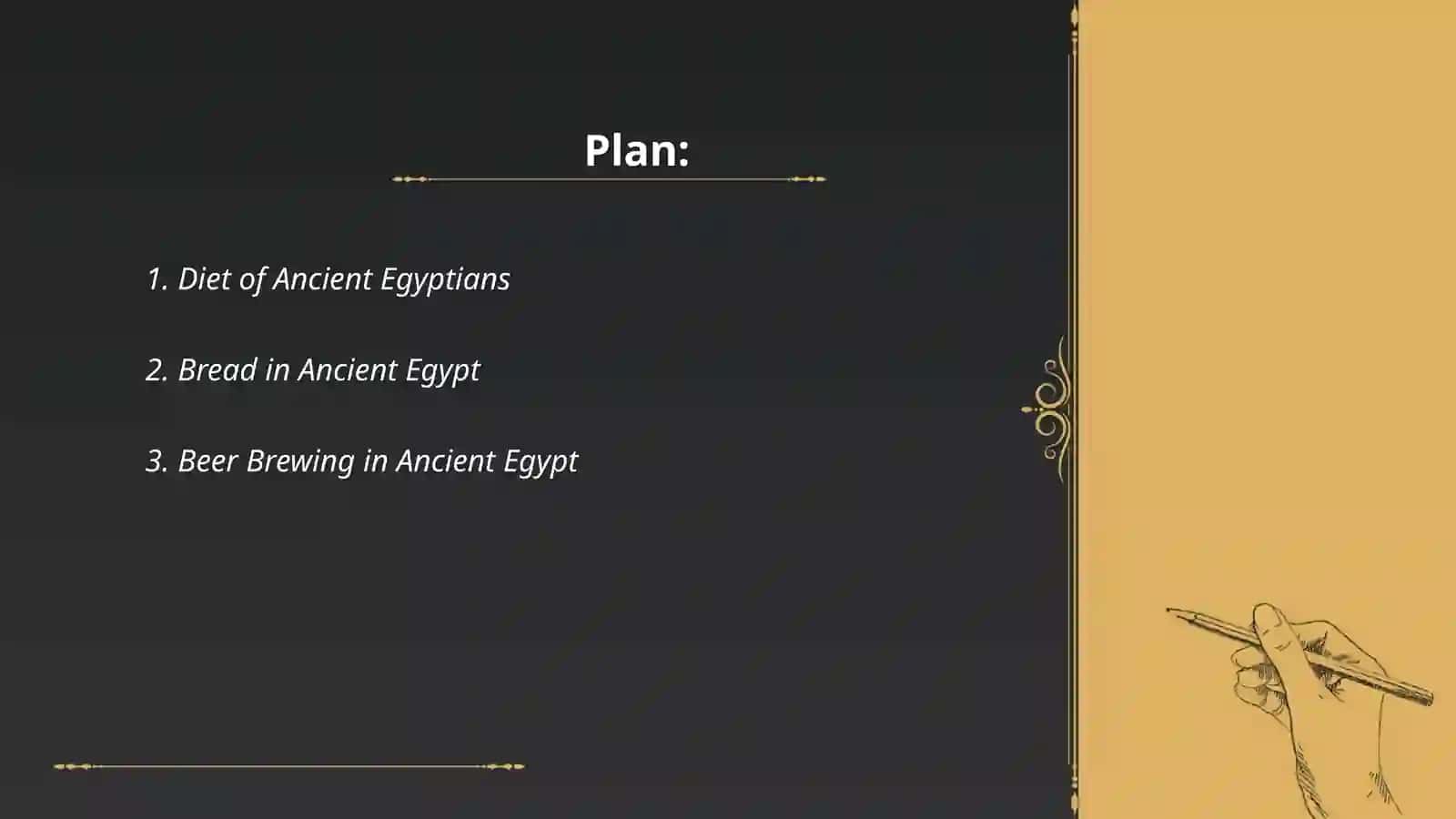 Ancient Egyptian meal 2