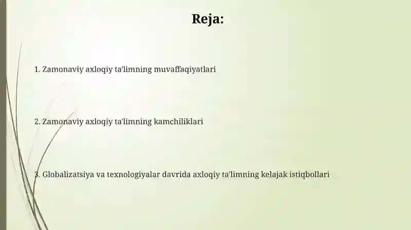 Zamonaviy axloqiy ta'lim 2