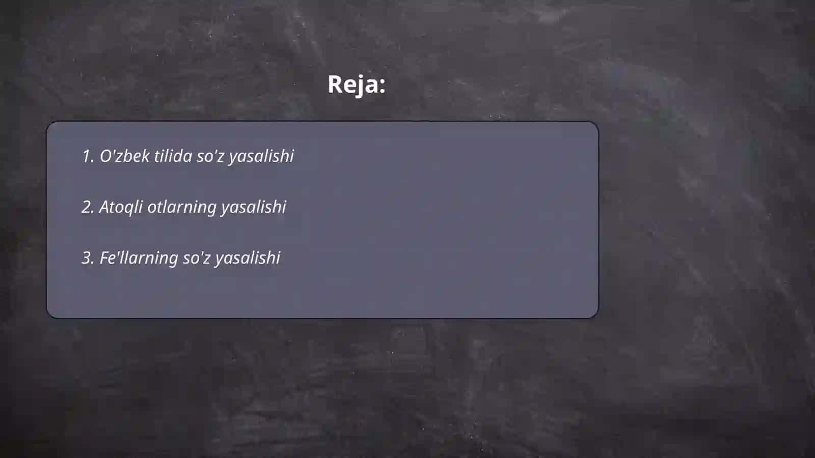 O'zbek tili deveritsiyasi 2