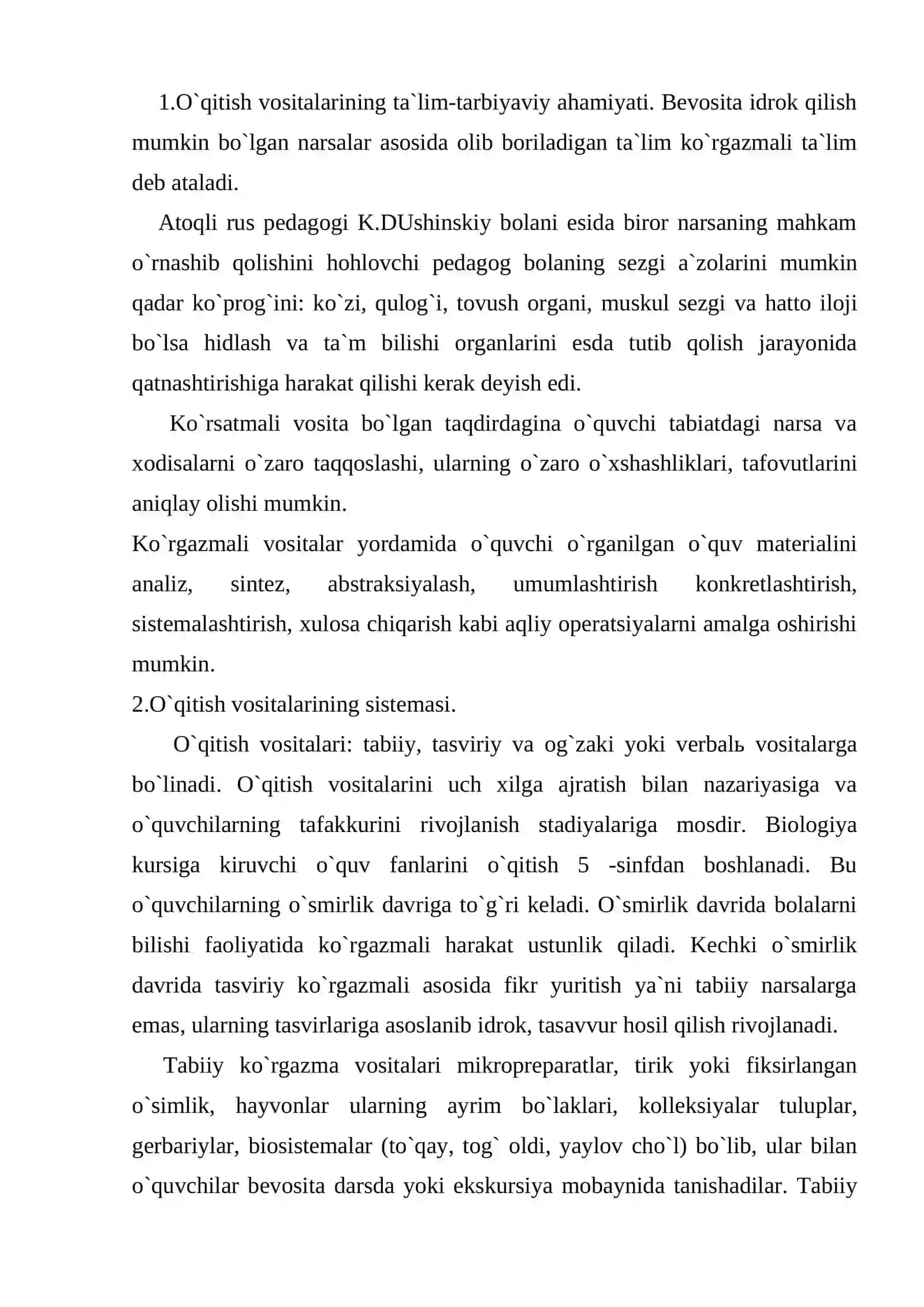 O`qitish vositalari 2