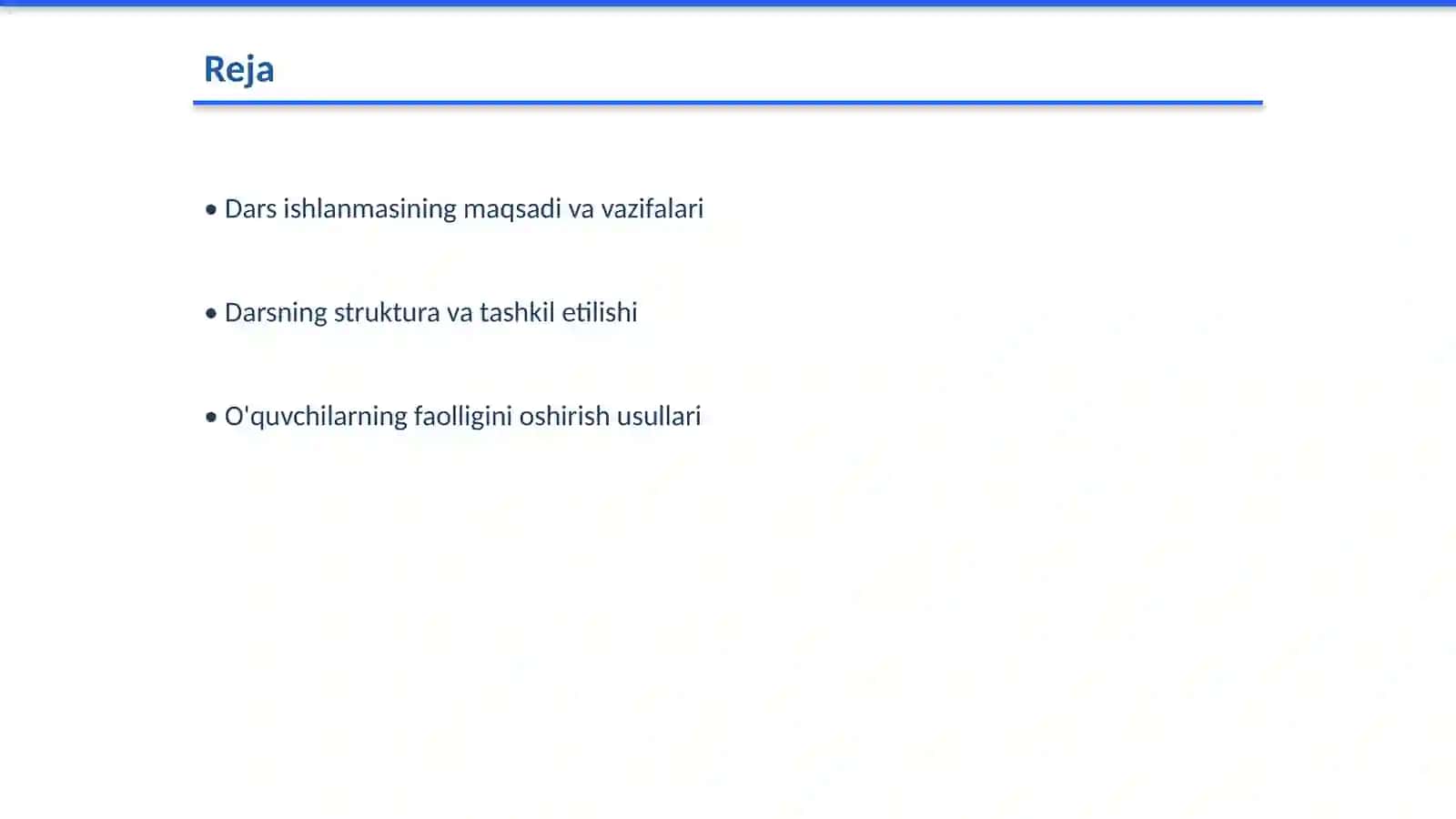 Dars ishlanmasi tahlili 2