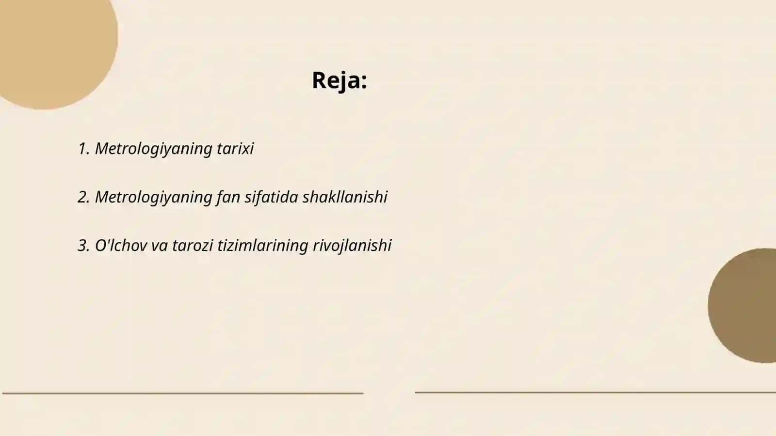 Metrologiyaning tarixi 2