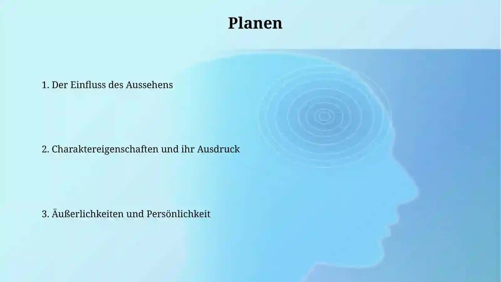 Aussehen und character 2