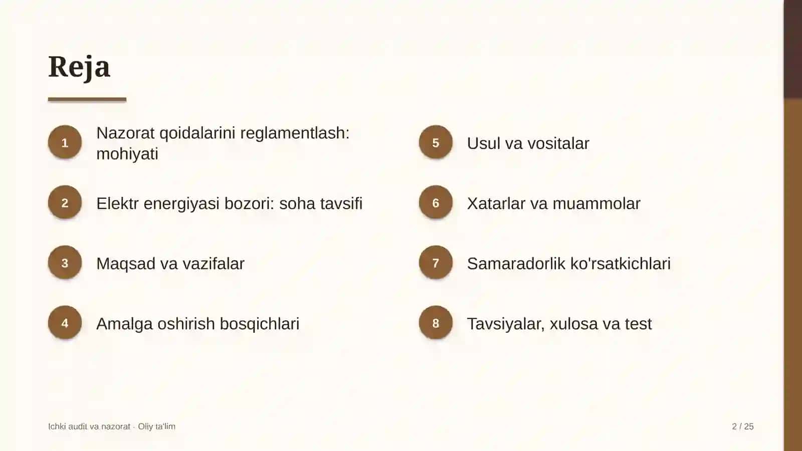 Elektr energiyasi bozorida nazorat qoidalarini reglamentlash 2