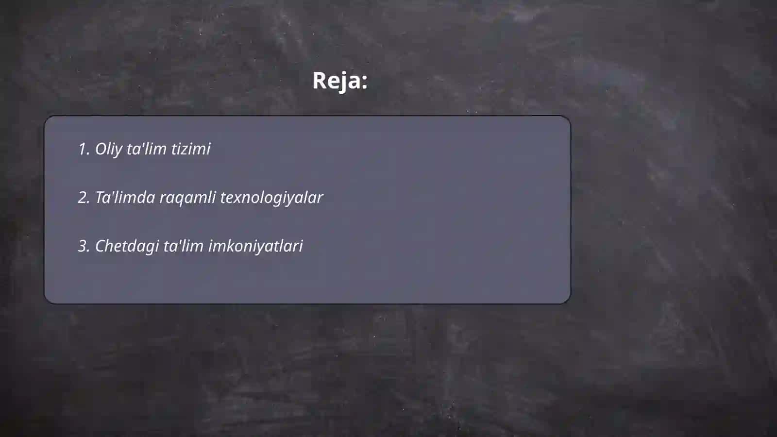 Oliy ta'lim tizimi 2