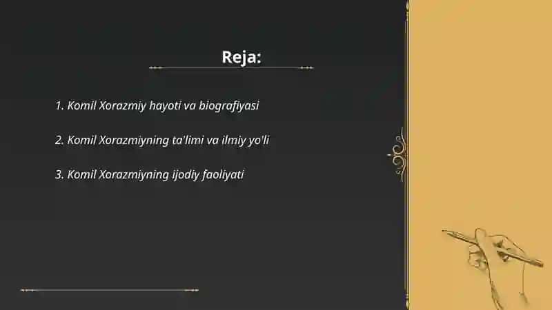 Komil Xorazmiy hayoti va biografiyasi 2