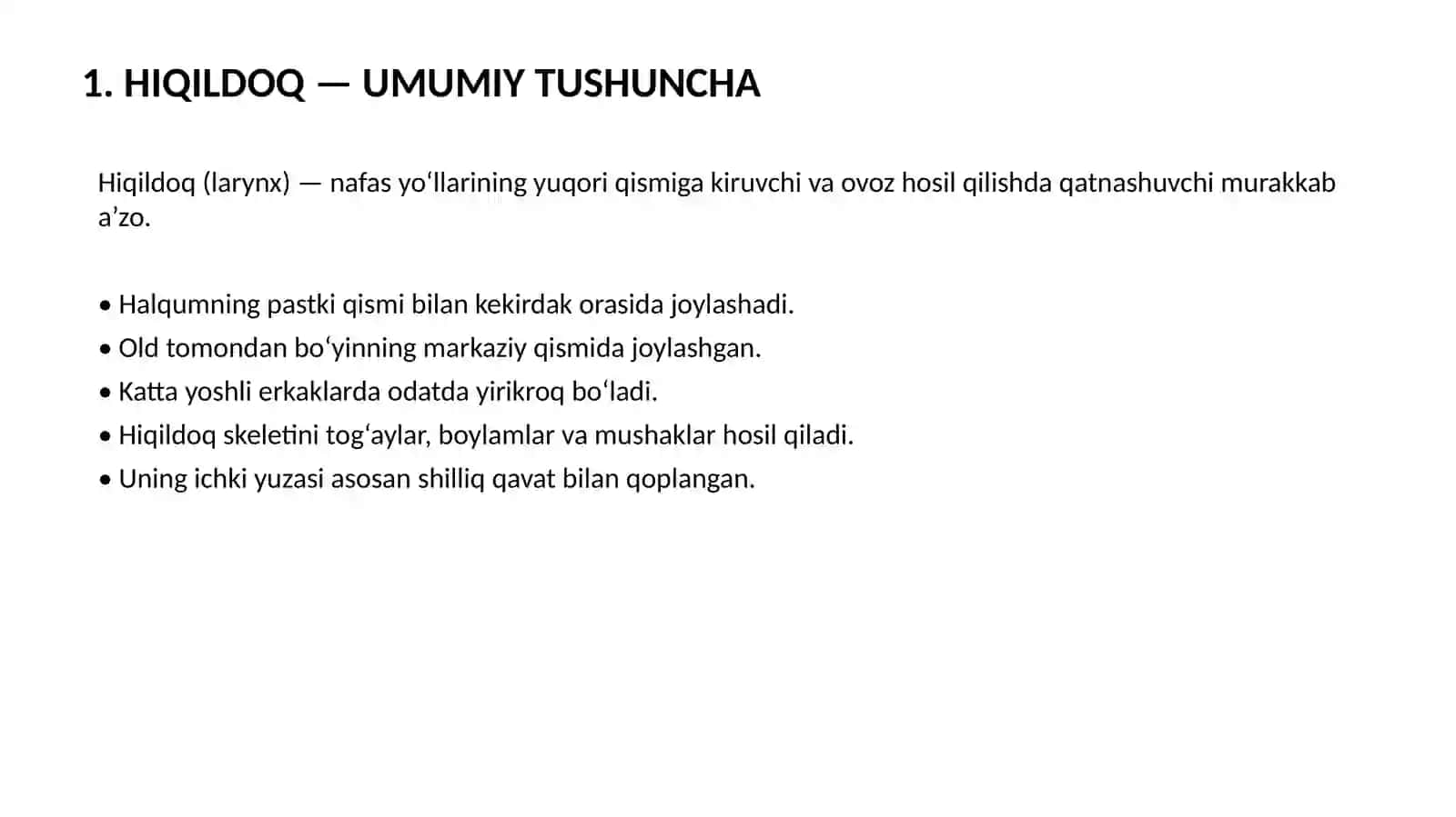 HIQILDOQ FUNKSIYALARI 2