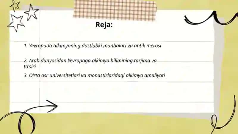Yevropada alkimyo va uning rivojlanishi 2
