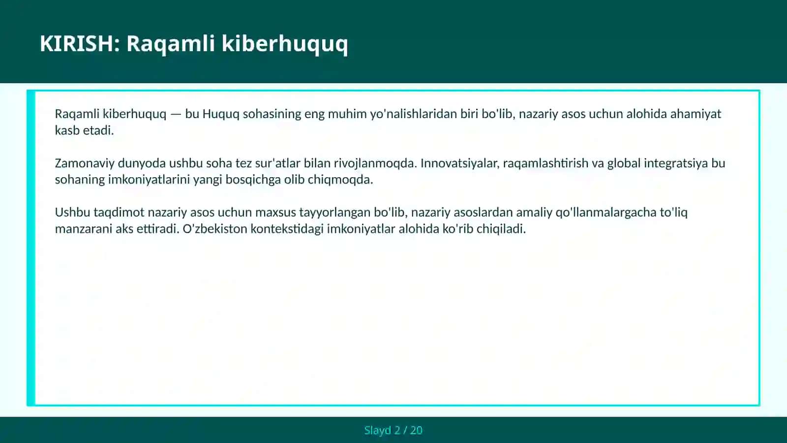 Raqamli kiberhuquq 2