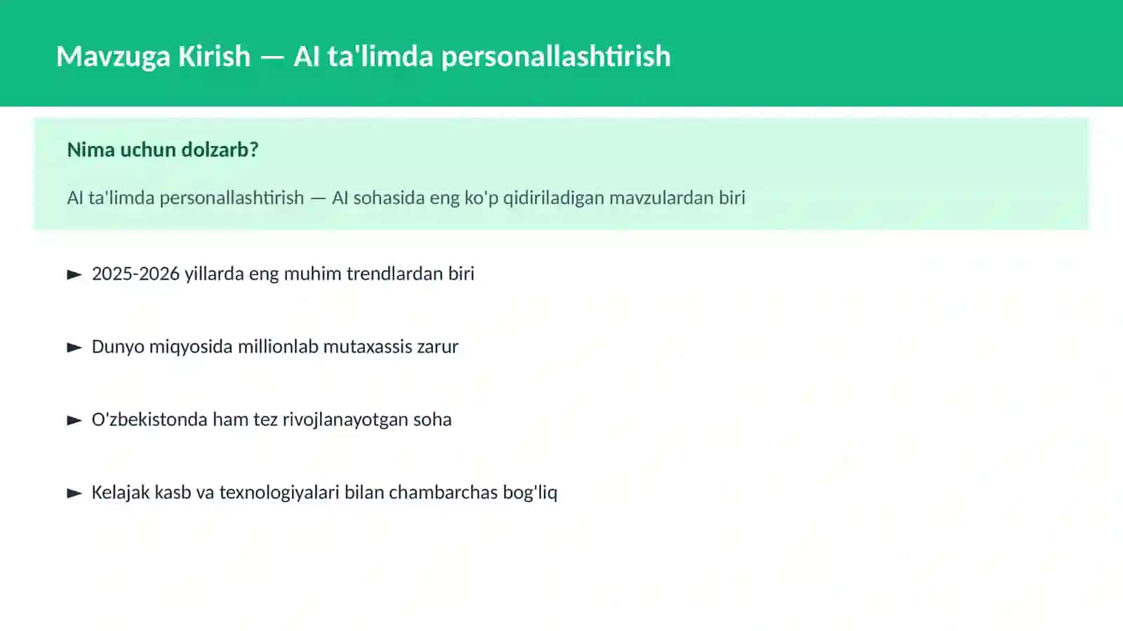 AI ta'limda personallashtirish 2