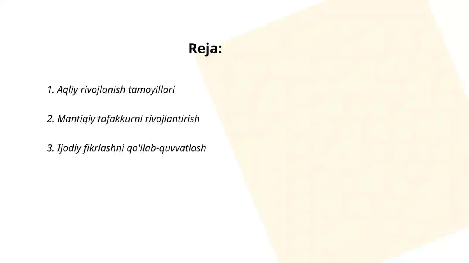 Aqliy tarbiya 2