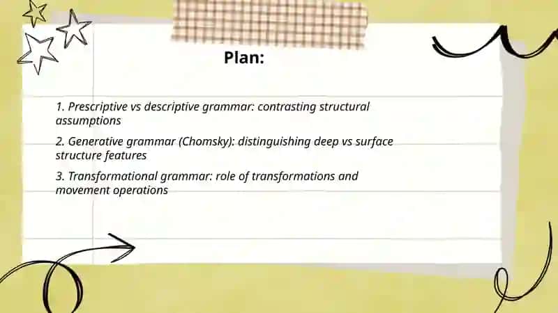Generative Grammar 2