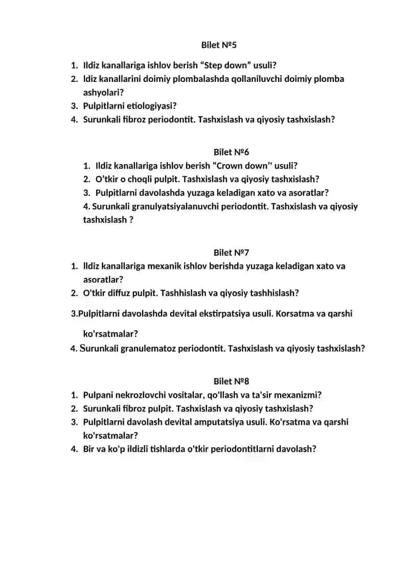 Endodontik instrumentlar 2