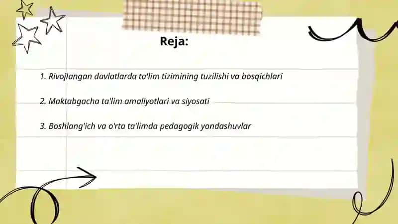 Rivojlangan davlatlarda ta'lim tizimi 2