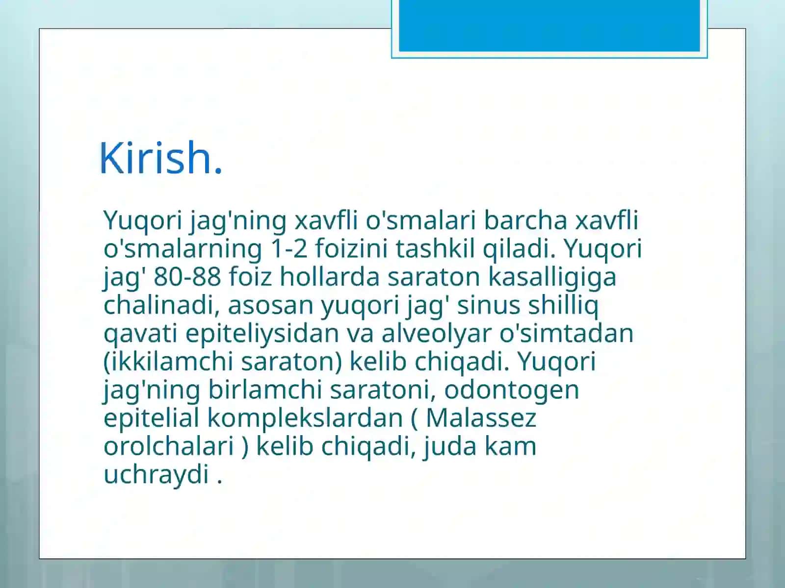 YUkorijag‘xavfliepitelialvanoepitelialo‘smalari 2