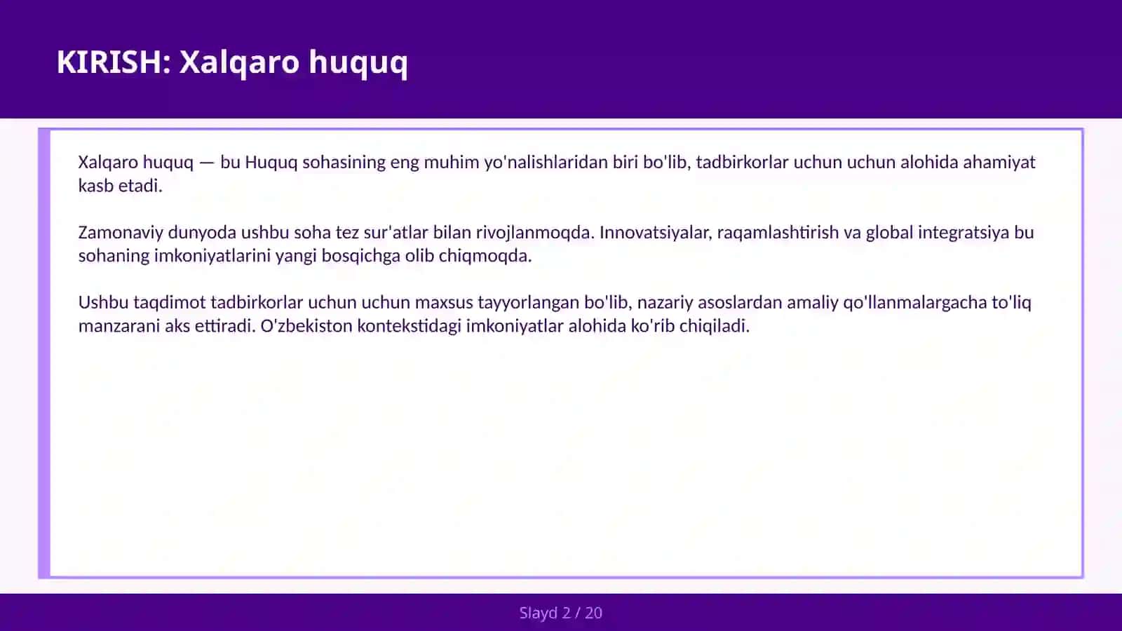 Xalqaro huquq 2