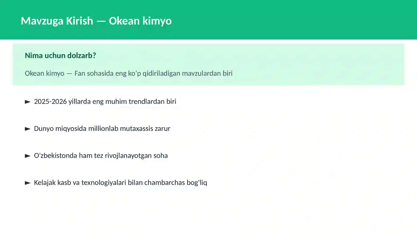 Okean kimyo 2