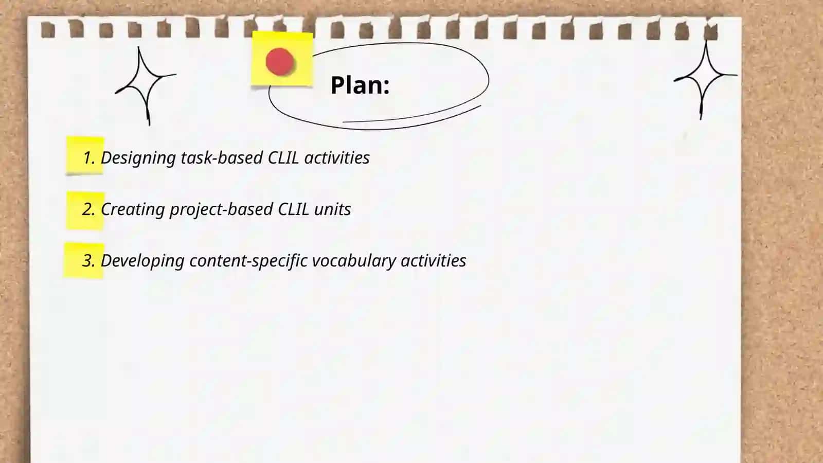Developing a Range of Practical Activities for CLIL Lessons and Programmes 2