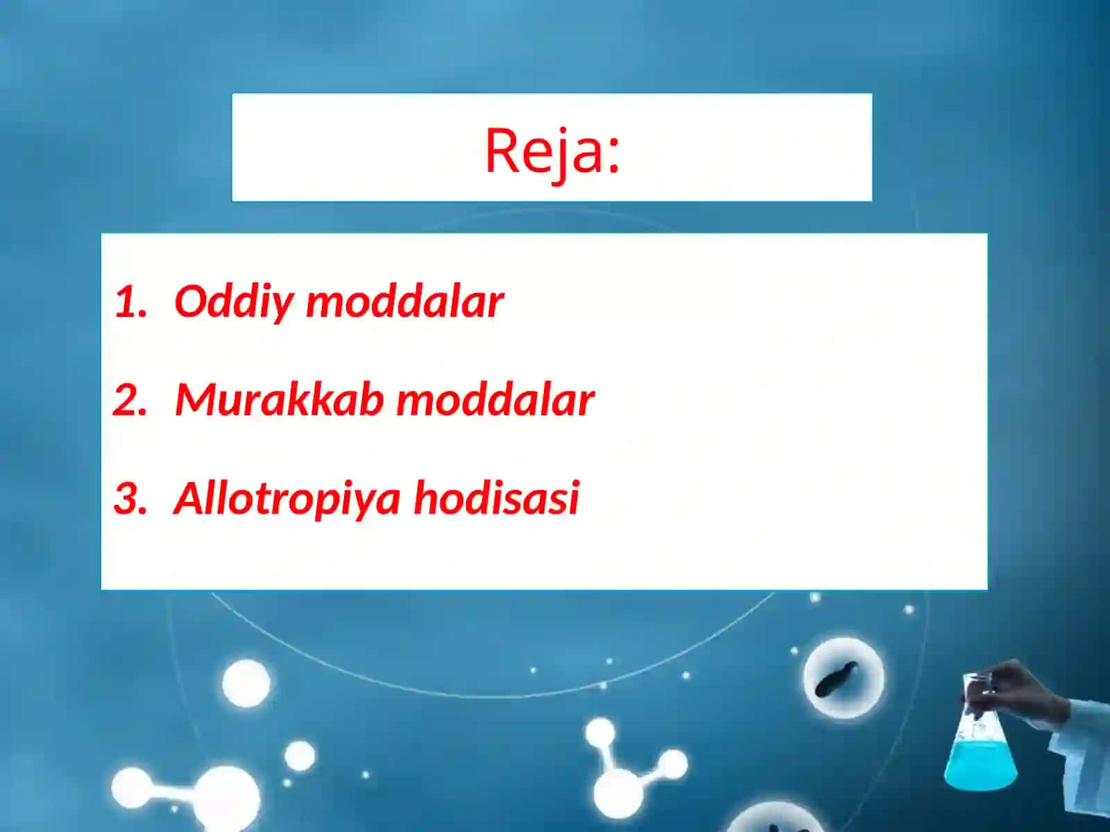 7-sinf Kimyo darsligi asosida 7-mavzu 2